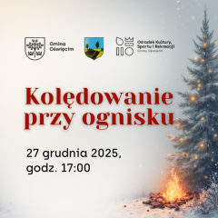 Kolędowanie przy ognisku w Zaborzu
